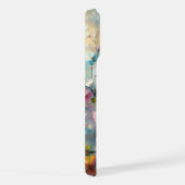 エレガント&鮮やかフローラ – 色と大胆な開花 iPhoneケース (右側面)