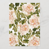 エレガント 5 x 7花模様の表結婚数 (裏面)