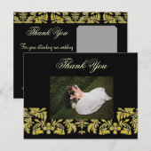 +エレガント Classy Thank You Photoはがき, ポストカード (正面/裏面)