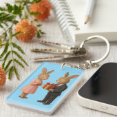 🔑 エレガント Love Keychain – 毎日の完璧 キーホルダー (正面右)