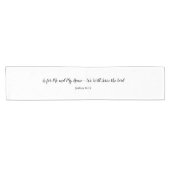 エレガント, minimalist, Joshua 24:15 Bible verse ショートテーブルランナー (横)