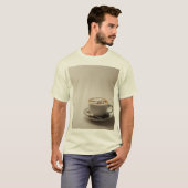 (エレガント) : 「Morning Coffee」ラテアート マグ Tシャツ (正面フル)