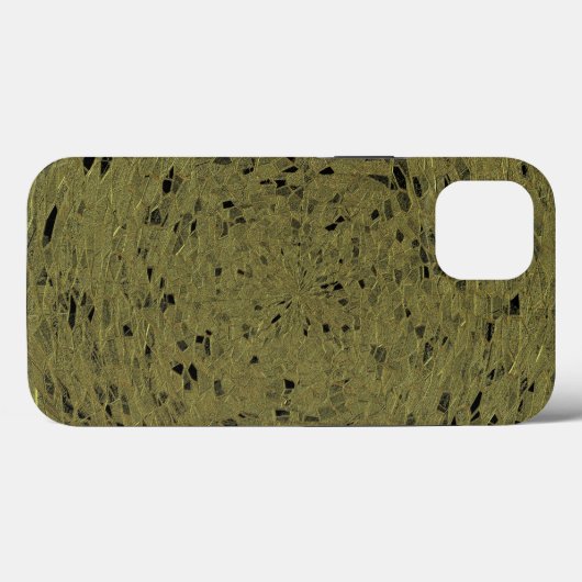 エレガント_mosaic_BLACK_GREEN Case-Mate iPhoneケース (裏面 (横))