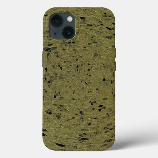 エレガント_mosaic_BLACK_GREEN Case-Mate iPhoneケース (裏面)