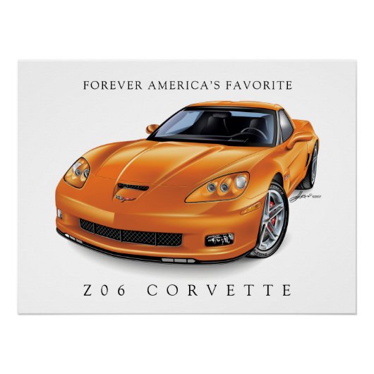 エレガント Z06 オートアート ポスター (正面)