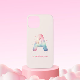 'エレガントA'モノグラム – カスタマイズ可能な電話ケース iPhone 12ケース