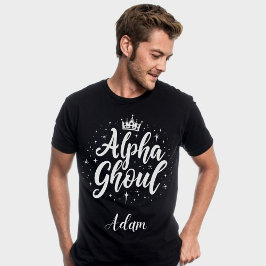 「エレガントAlpha Ghoul」の名前ハロウィーン書道 スウェットシャツ