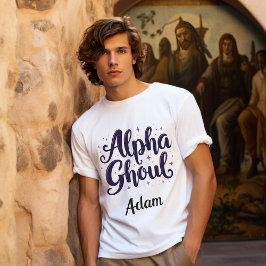 「エレガントAlpha Ghoul」の名前ハロウィーン書道 スウェットシャツ