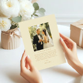 エレガントArchフォトスクリプミニマルト サンキューカード