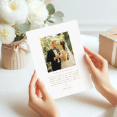 エレガントArchフォトスクリプミニマルト サンキューカード