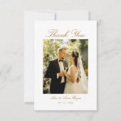 エレガントArchフォトスクリプミニマルト サンキューカード (正面)