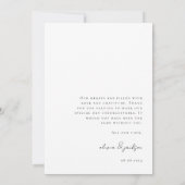 エレガントArch数々の Photo結婚 Collage サンキューカード (裏面)