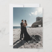 エレガントArch & モダン Writhapt 結婚's 招待状 (裏面)