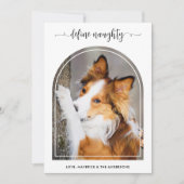 エレガントArch Define Christmasいけな Pet Photo シーズンカード (正面)