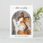 エレガントArch Define Christmasいけな Pet Photo シーズンカード (スタンド正面)