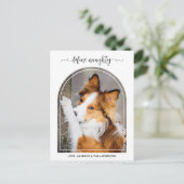 エレガントArch Define Christmasいけな Pet Photo シーズンポストカード (スタンド正面)