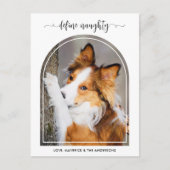 エレガントArch Define Christmasいけな Pet Photo シーズンポストカード (正面)