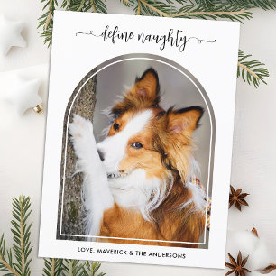 エレガントArch Define Christmasいけな Pet Photo シーズンポストカード