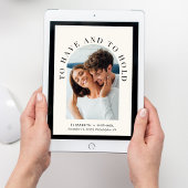 エレガントArch Photo Cream結婚's 招待状