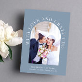 エレガントArch Photo Love Resurance結婚's サンキューカード