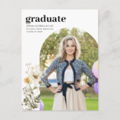 エレガントArch Wildflower写真卒業 ポストカード (正面)