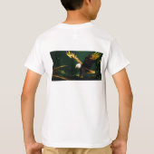 エレガントArt Eagleランディングページ – 暗いテーマデザイン Tシャツ (裏面)