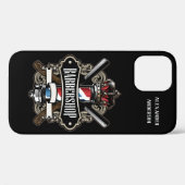 エレガントBarbershopロゴCase-Mate iPhoneケース Case-Mate iPhoneケース (裏面 (横))