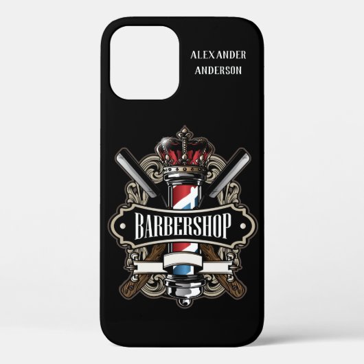 エレガントBarbershopロゴCase-Mate iPhoneケース Case-Mate iPhoneケース (裏面)