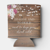 エレガントBBQビ素朴アを行うフローラウッド 缶クーラー (裏面)