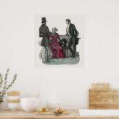 エレガントBiedermeier紳士のポスター ポスター (キッチン)