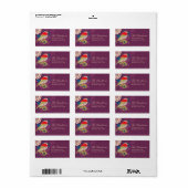 エレガントBird In Paradise宛名ラベル ラベル (フルシート)