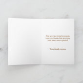 エレガントBronzeFrameファミリの写真コラージュ カード (内部)