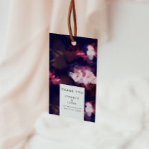 エレガントBurgundy芸術的 Brush Stroke Thank You