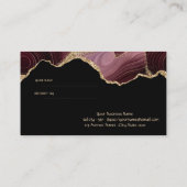 エレガントBurgundy Agate紹介カード 紹介カード (裏面)