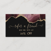 エレガントBurgundy Agate紹介カード 紹介カード (正面)