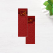 エレガントBurgundy Crackle仕上げブックマーク (デスク)