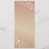 エレガントBurgundy Monogramのメ結婚ニュー メニュー (裏面)