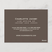 エレガントBusiness広告 Damask Postcard ポストカード (裏面)