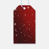 エレガントCartoon Reindeer、Red、Sparkles ギフトタグ (裏面)