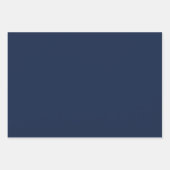 エレガントcerulean blue minimalistとシック ラッピングペーパーシート (正面)