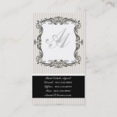 エレガントChandelier実在 Estate Business Card 名刺 (裏面)