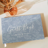 エレガントChinoiserieフローラヴィンテージブ結婚ルー ゲストブック