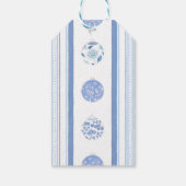 エレガントChinoiserie Bauble パーソナライズされた Christmas ギフトタグ (裏面)