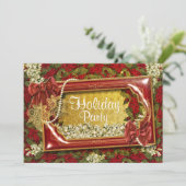 エレガントChristmasパーティーオフィスのカスタマイズ 招待状 (スタンド正面)