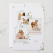 エレガントChristmasフローラクラフトフォトアルバム シーズンカード (正面)