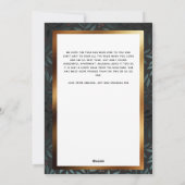 エレガントChristmas 1フォトアーチ植物学 シーズンカード (裏面)