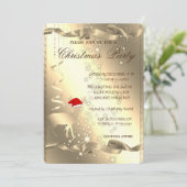 エレガントChristmas Deer、Sparkle、Christmasパーティー 招待状 (スタンド正面)