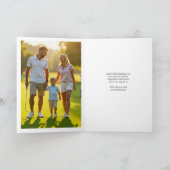 エレガントChristmas Golf Cartオーナメント・写真 シーズンカード (内部)