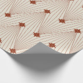 エレガントChristmas Tree幾何学的 ラッピングペーパー (角)