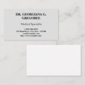 エレガントClassy Medical Specialist名刺 名刺 (正面/裏面)